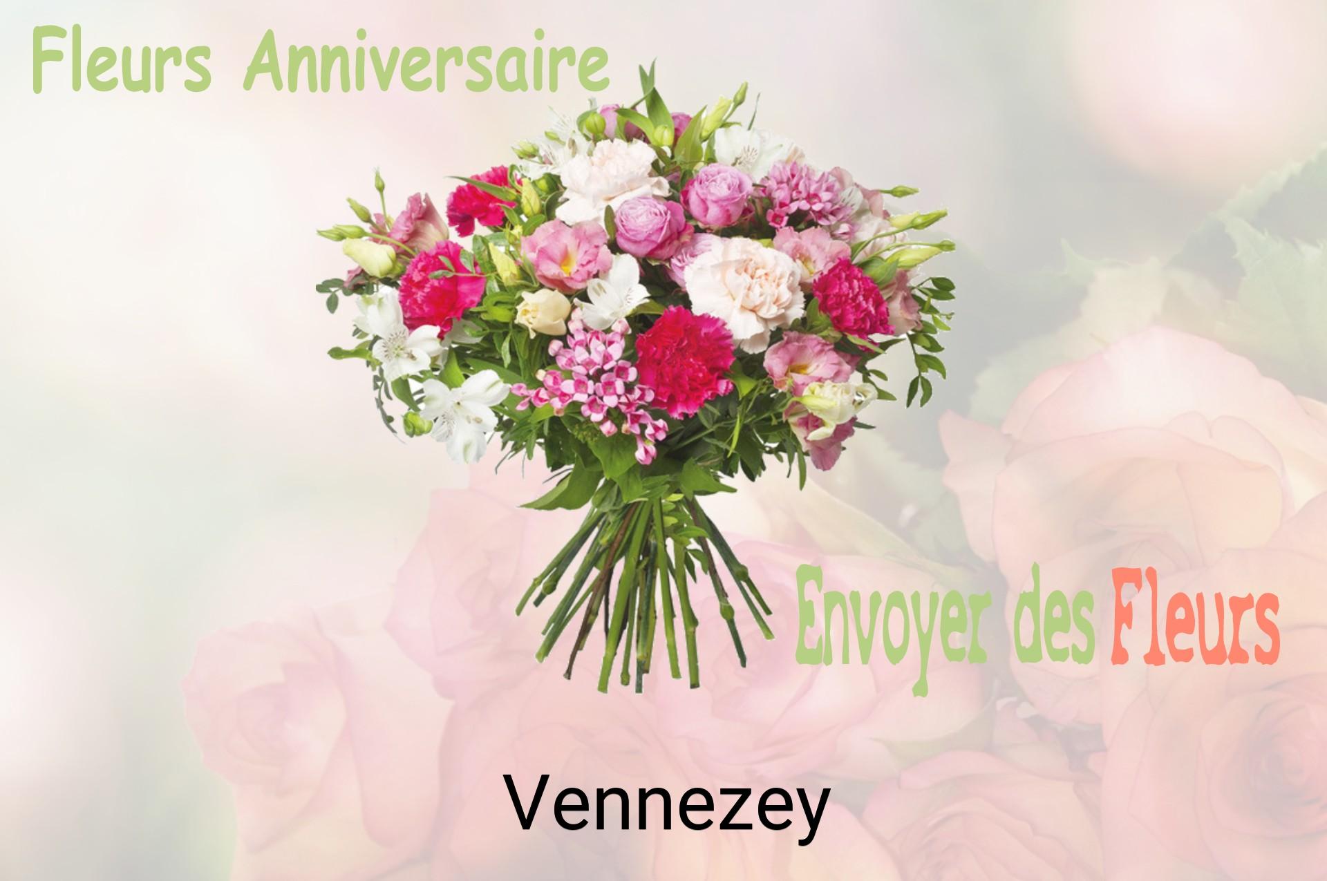 Bouquet de fleurs d’anniversaire livré à Vennezey